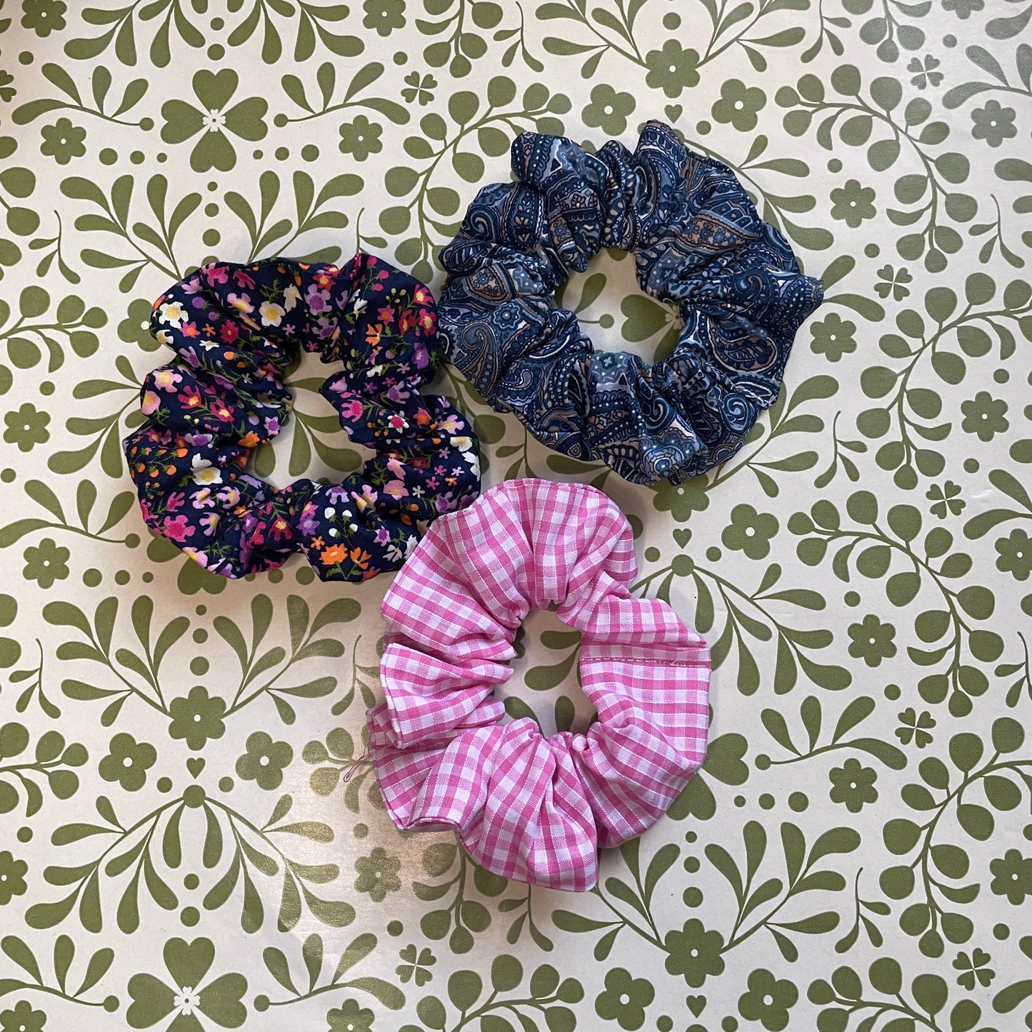 blue scrunchie