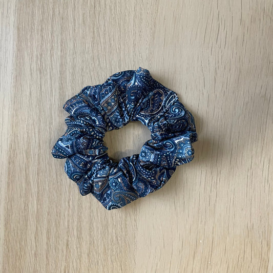 blue scrunchie