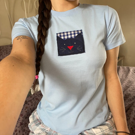 blue cat tee