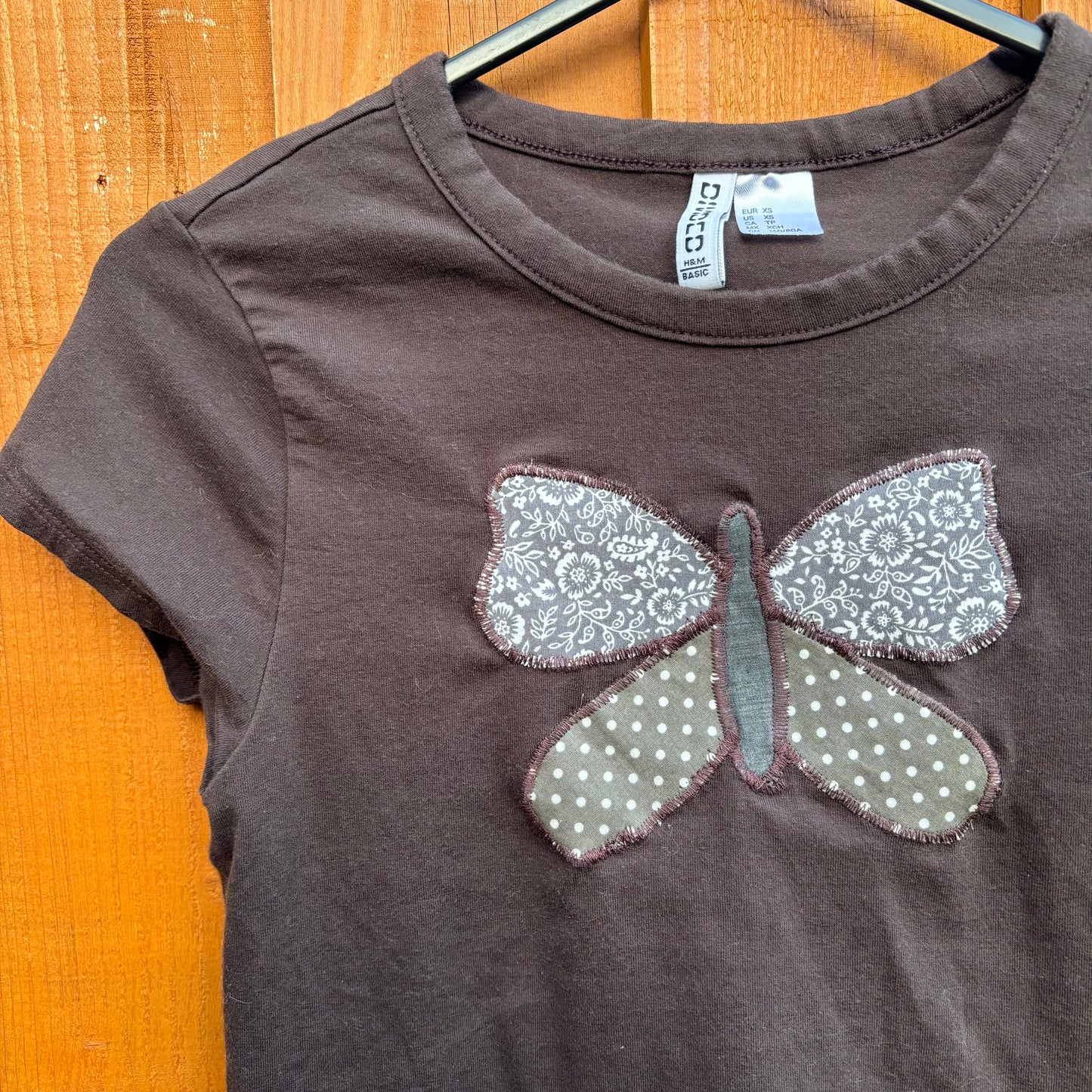 Upcycled butterfly tee