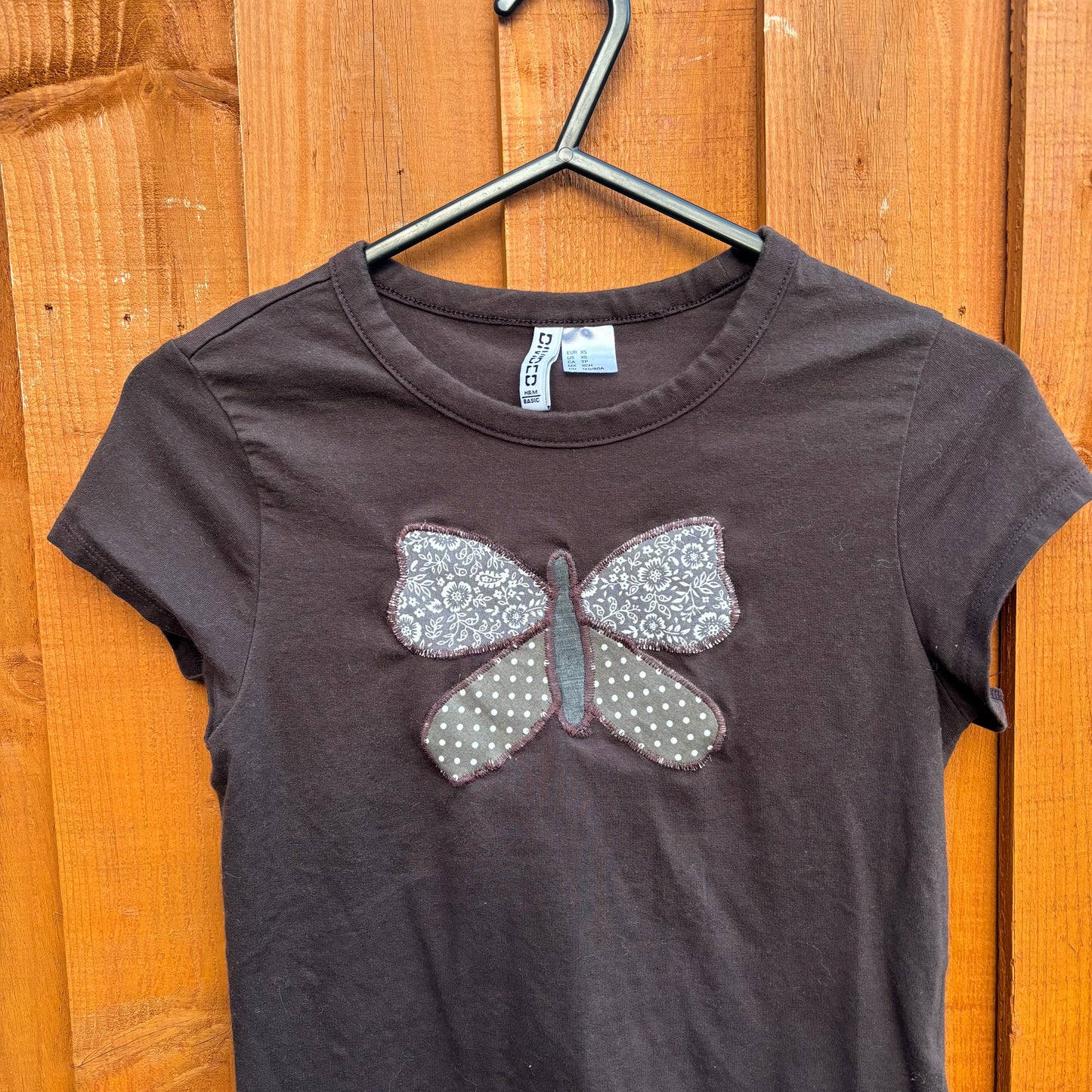 Upcycled butterfly tee