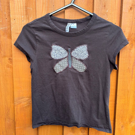 Upcycled butterfly tee