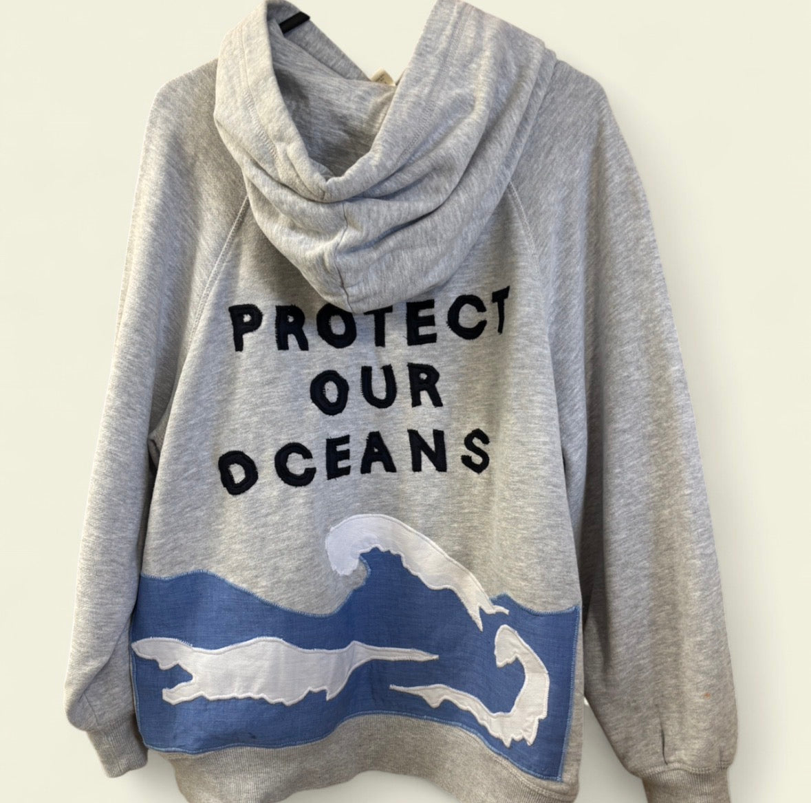 upcycled ocean hoodie