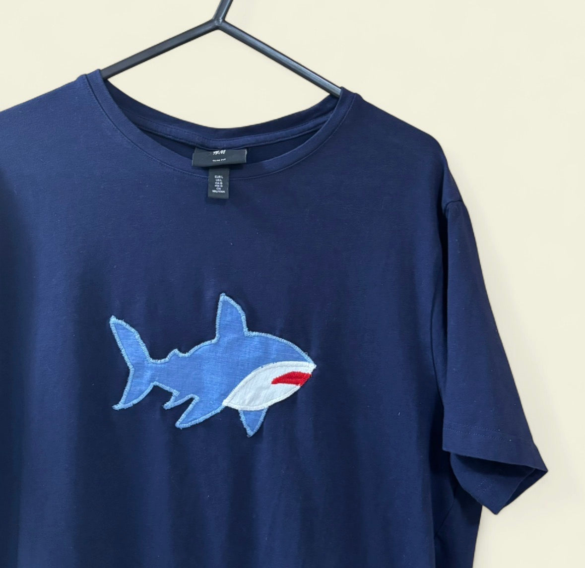 upcycled shark tee