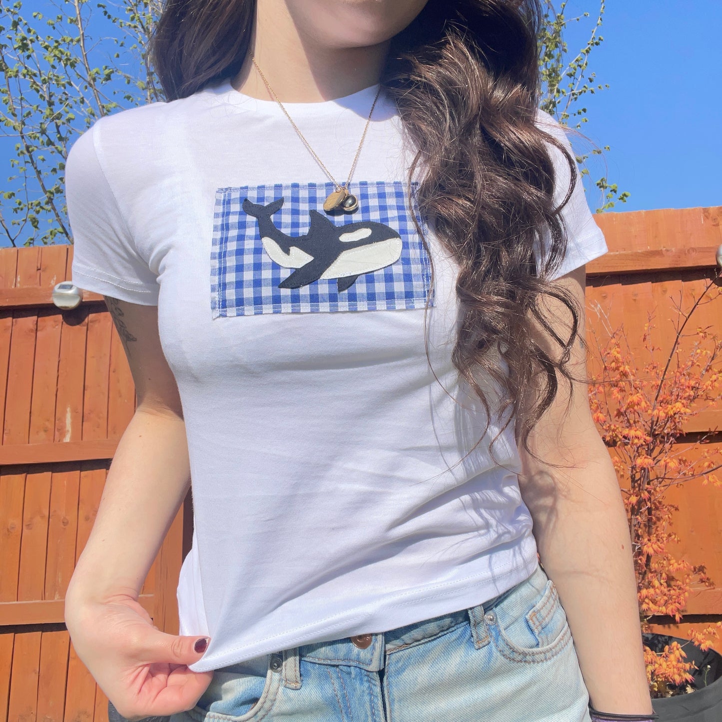 white orca tee