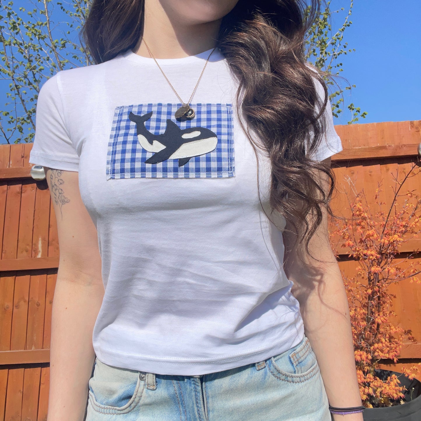 white orca tee
