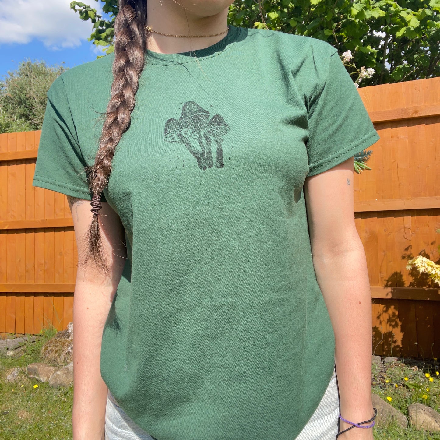 Mushroom printed T-shirt