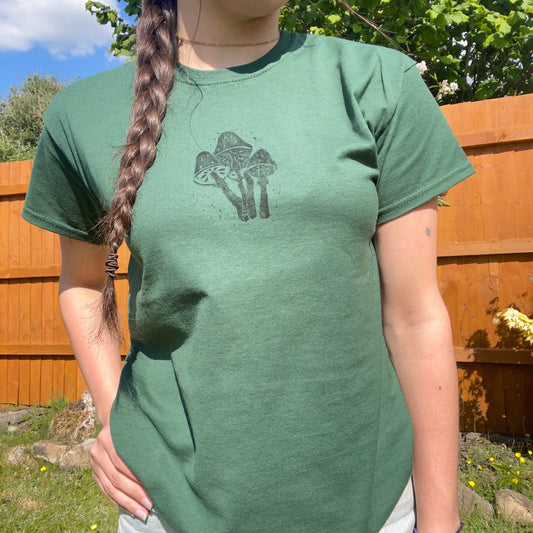Mushroom printed T-shirt
