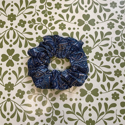 blue scrunchie