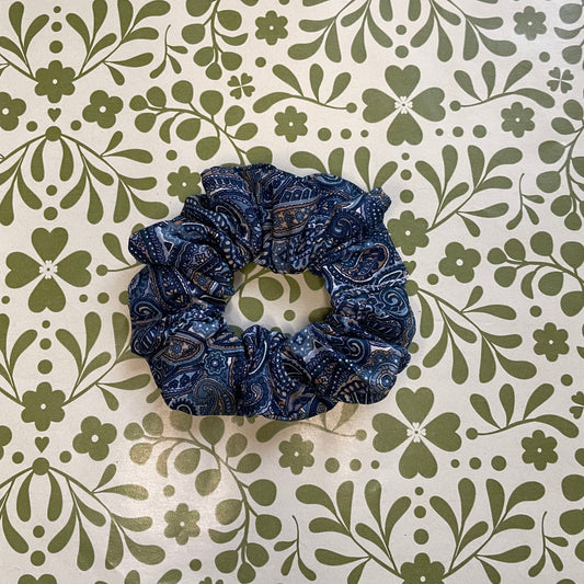 blue scrunchie