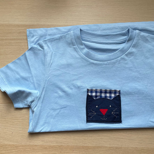 blue cat tee