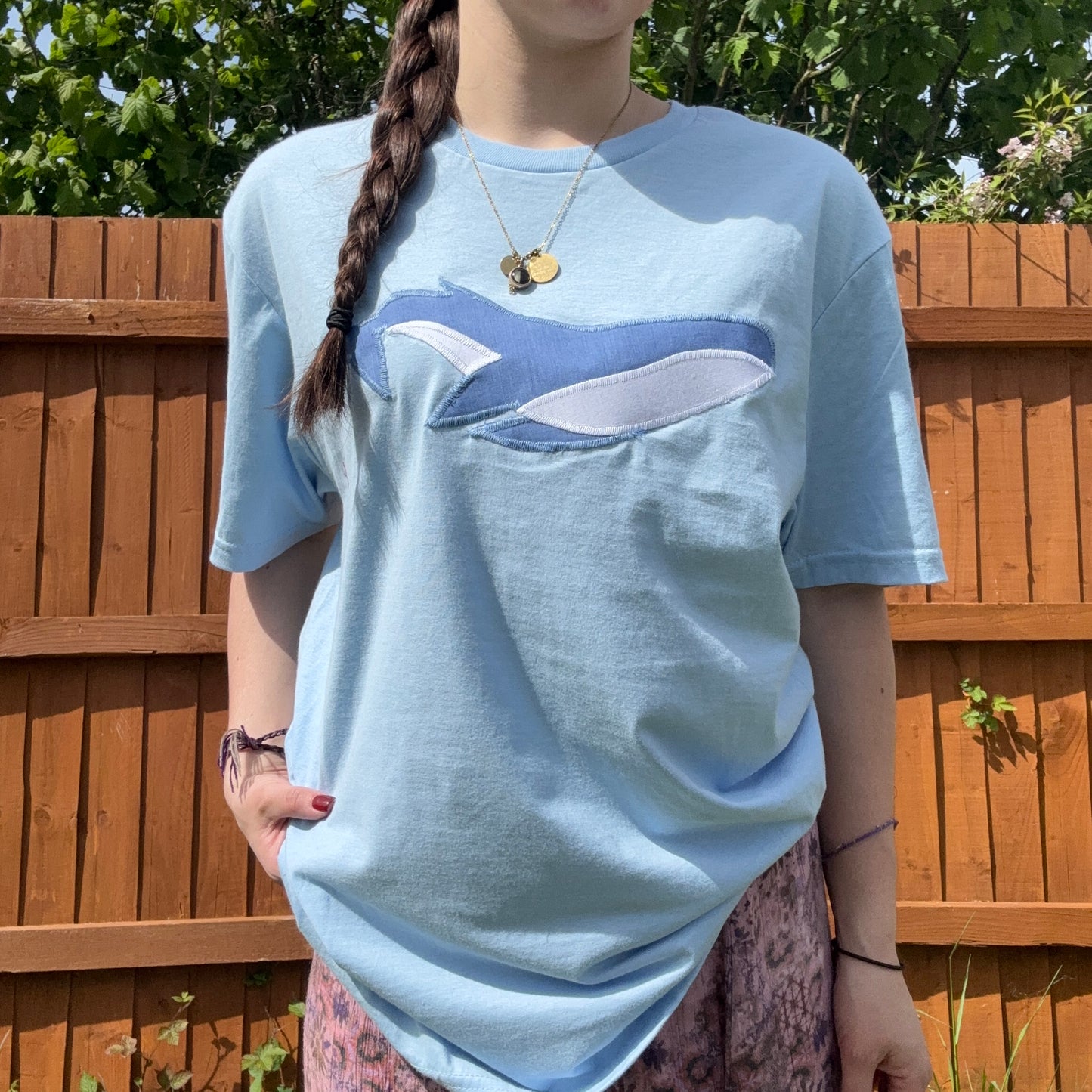blue whale tee