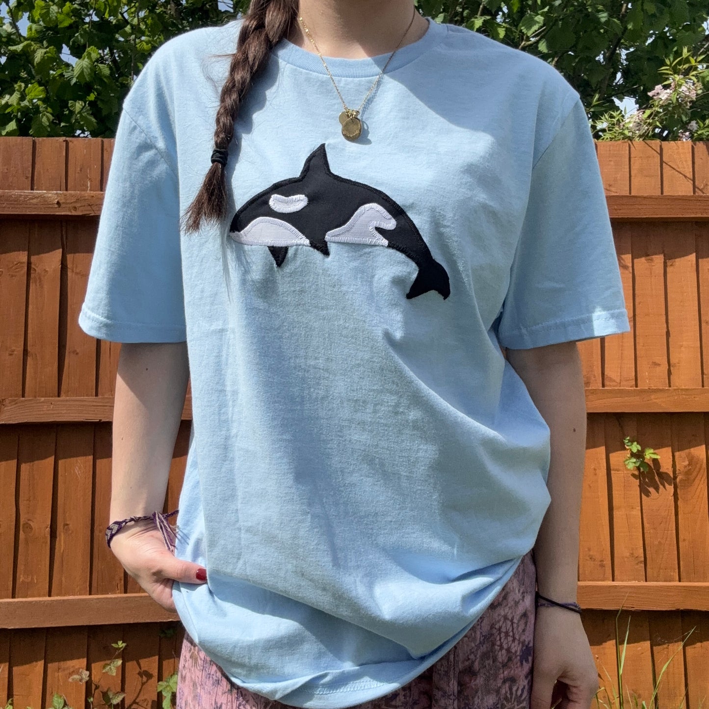 blue orca tee