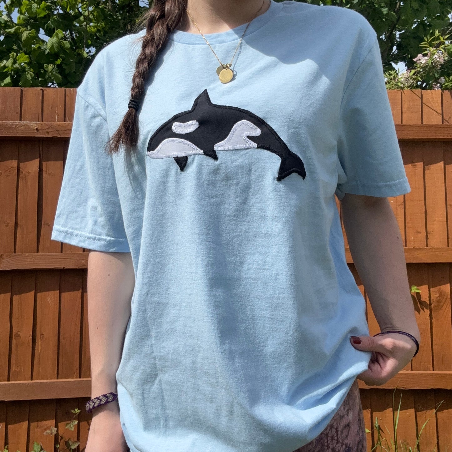 blue orca tee